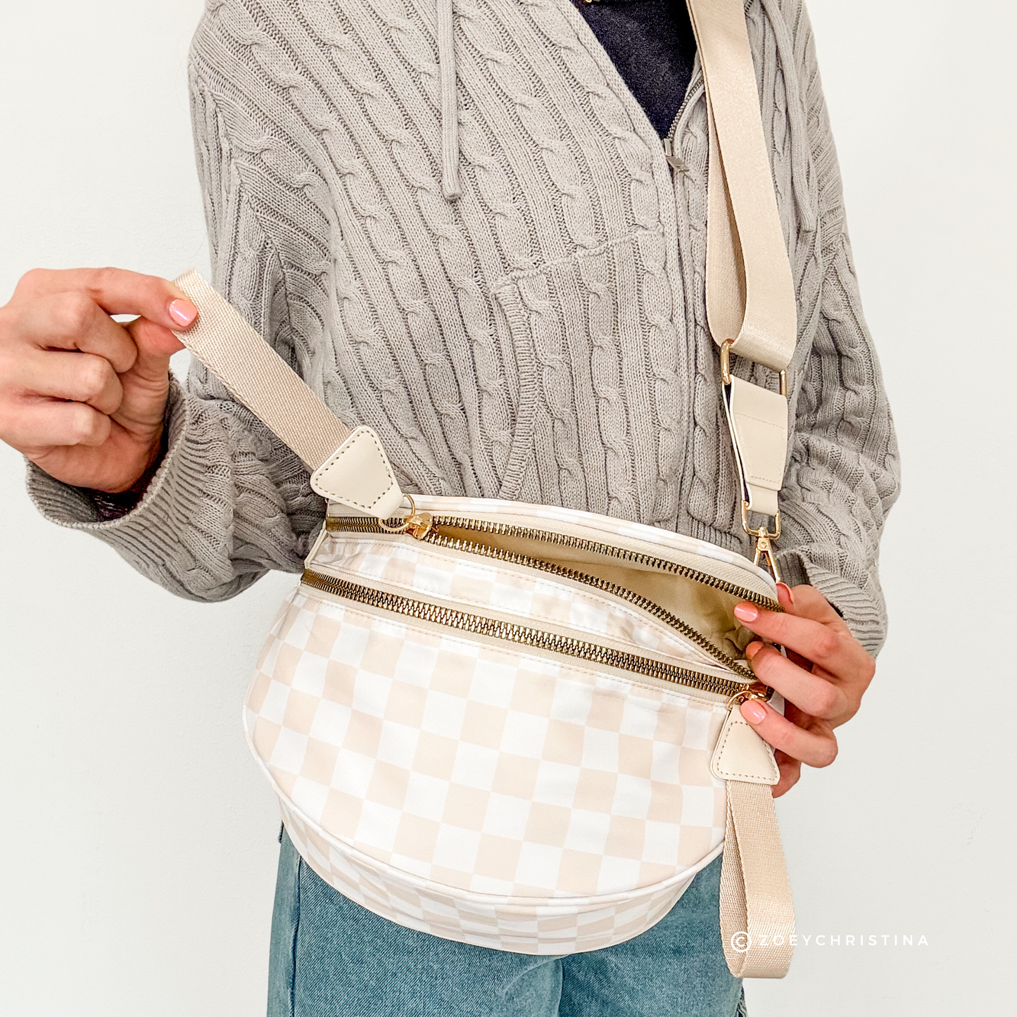 Crossbody Zipper Bag – 6 Colors, Removable Strap, Stylish