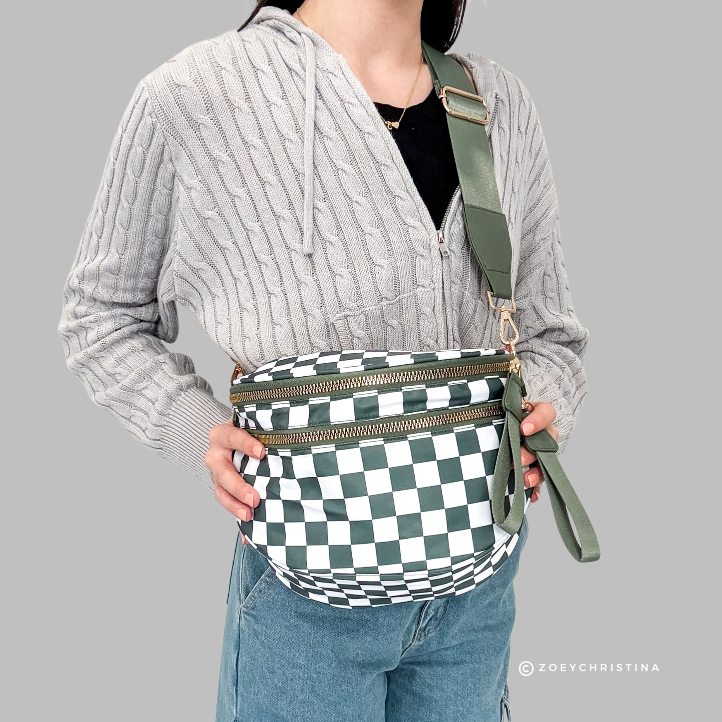 Crossbody Zipper Bag – 6 Colors, Removable Strap, Stylish