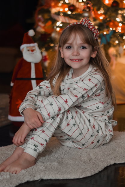 Tied with a Bow Christmas Organic Cotton Set