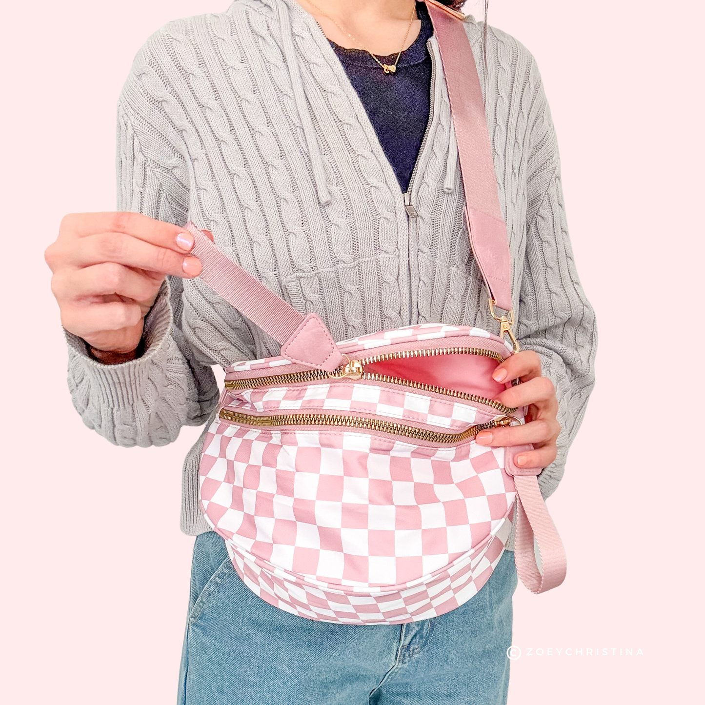 Crossbody Zipper Bag – 6 Colors, Removable Strap, Stylish