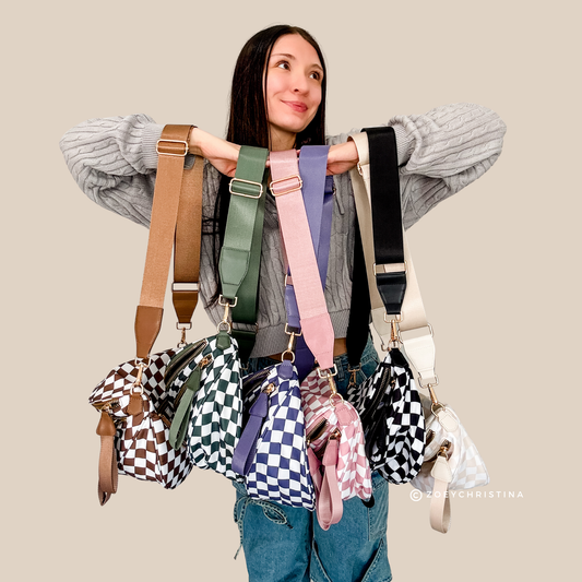 Crossbody Zipper Bag – 6 Colors, Removable Strap, Stylish