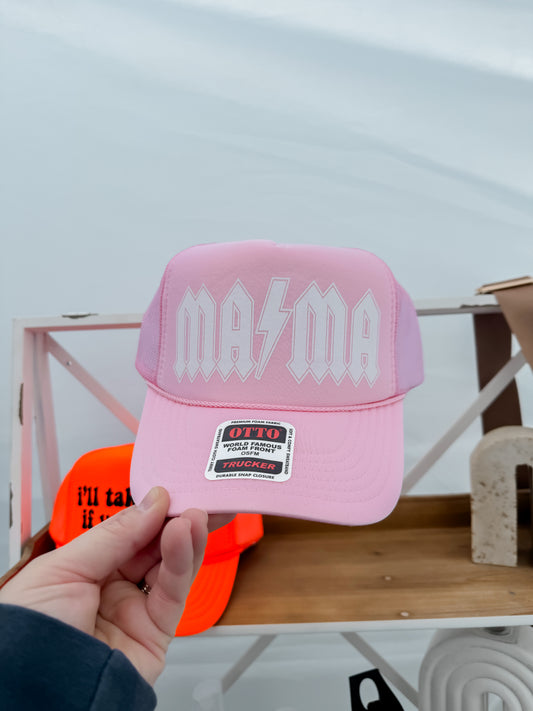 Pink Mama trucker hat