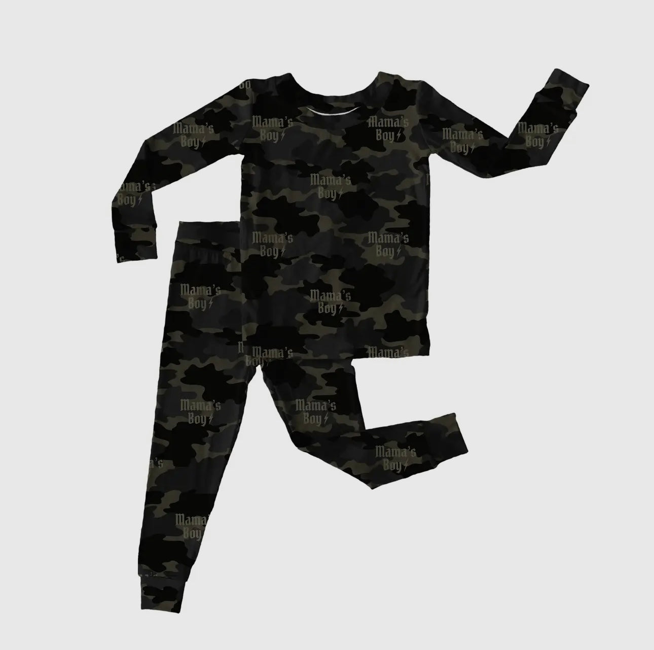 Camo Mama's Boy 2 Piece Bamboo Pj's