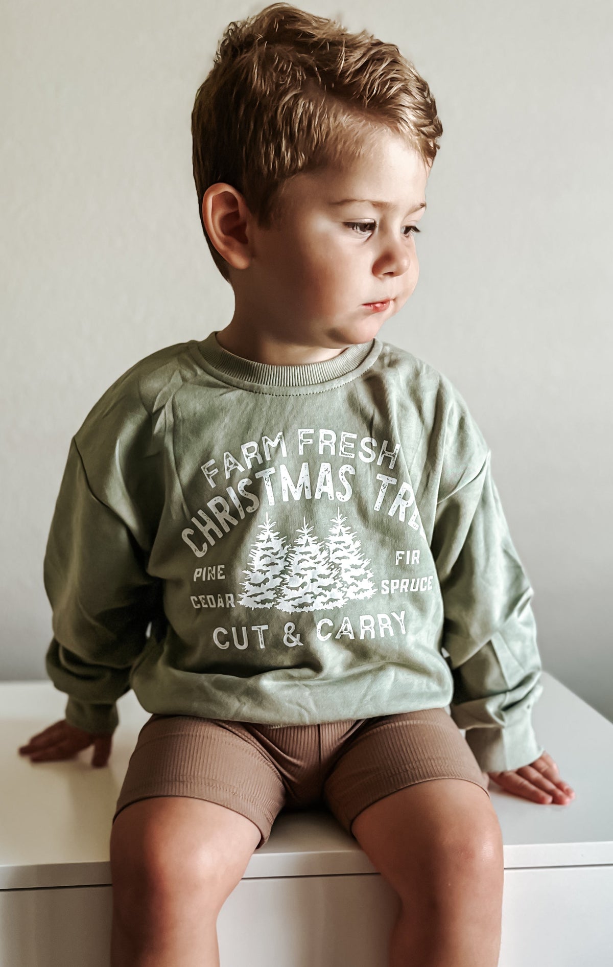 Farm Fresh Christmas Trees Crewneck Sweatshirt