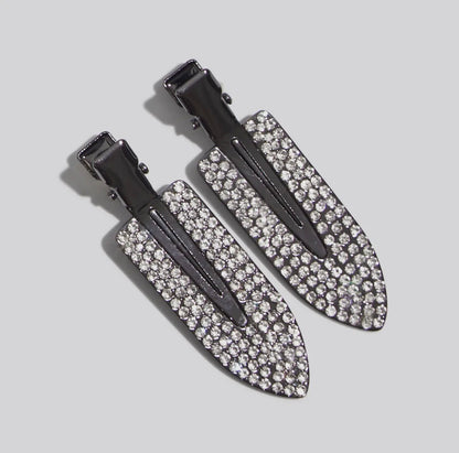 Metal Rhinestone Creaseless Clips